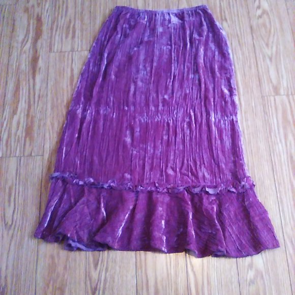 Jupe velours vieux rose - Picture 2 of 2